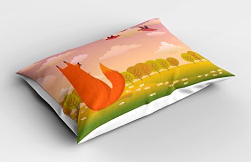 Ambesonne Cartoon Pillow Sham - 36 x 20
