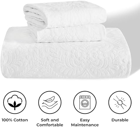 Superior Aspen Cotton Blend 3 Piece Bedspread Set 1