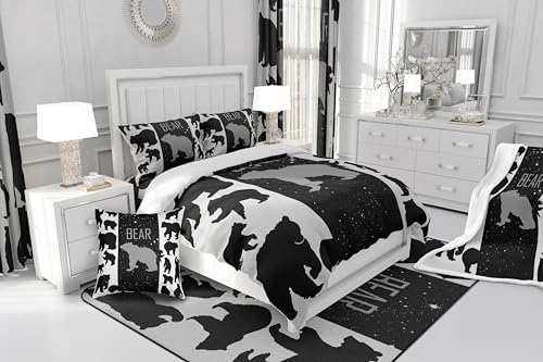 Feelyou Bear Sheet Set Kids 3D Country Bedding