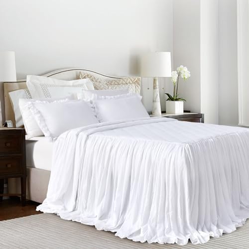 Lady Ann Shabby Ruffle Bedspread Queen Size Set