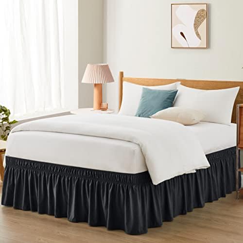 Entisn Adjustable Bed Skirt for Twin Twin XL Beds