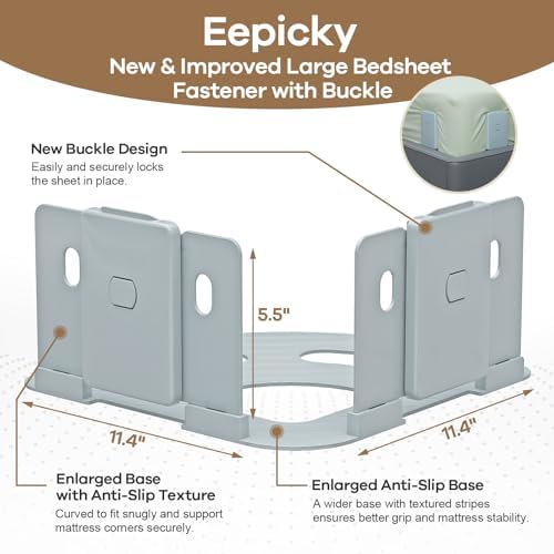 Eepicky Bed Sheet Fastener Set of 4