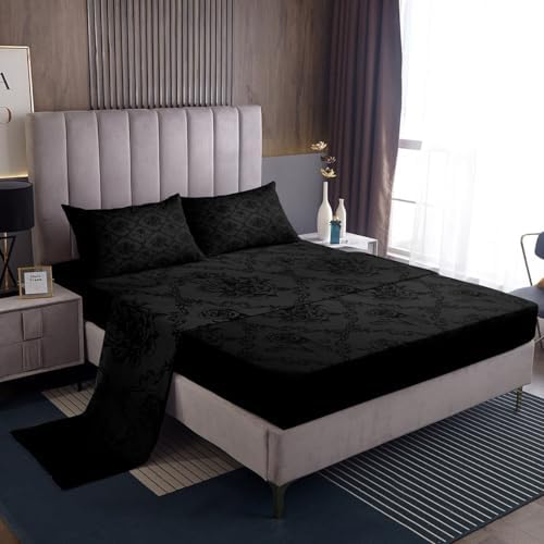 Feelyou Gothic Queen Sheet Set with Deep Pockets 1