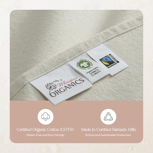 Whisper Organics Organic Flannel Sheets Twin XL Set