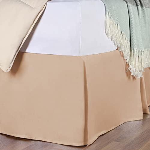 Superior Combed Cotton Bed Skirt King Beige