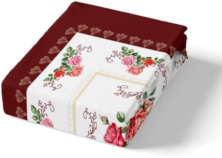 Homewish Red Rose Twin Bedding Set with Pillowcase
