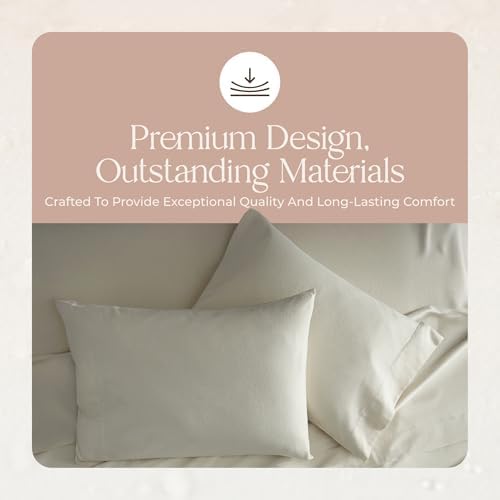 Whisper Organics Organic Flannel Sheets Twin XL Set