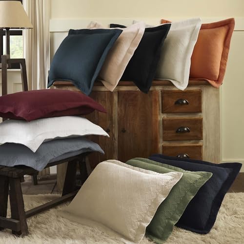 Superior 100 Cotton Basket Weave Bedspread Set Full Grey