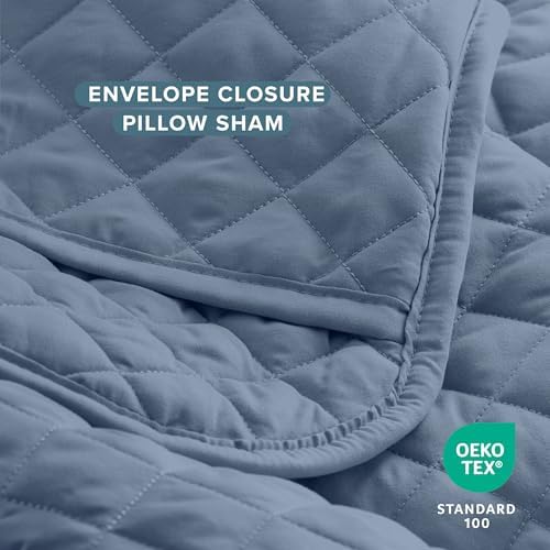 Bare Home Coverlet Set - Coronet Blue TwinTwin XL