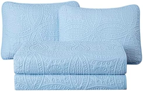 Chezmoi Collection Austin 3-Piece Bedspread Set