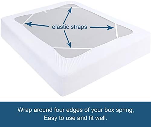 Moonsea Box Spring Cover Twin Size White 1