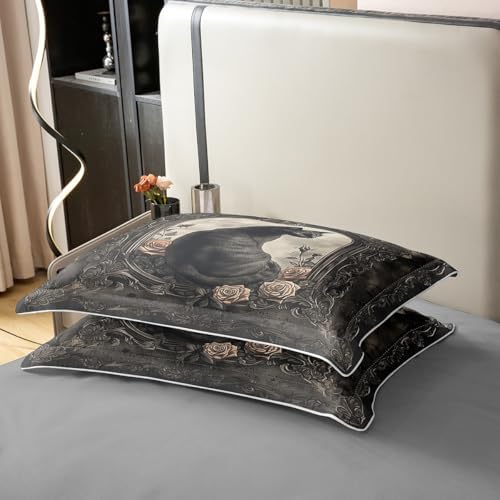 Manfei Black Cat Kids Duvet Cover Set 1