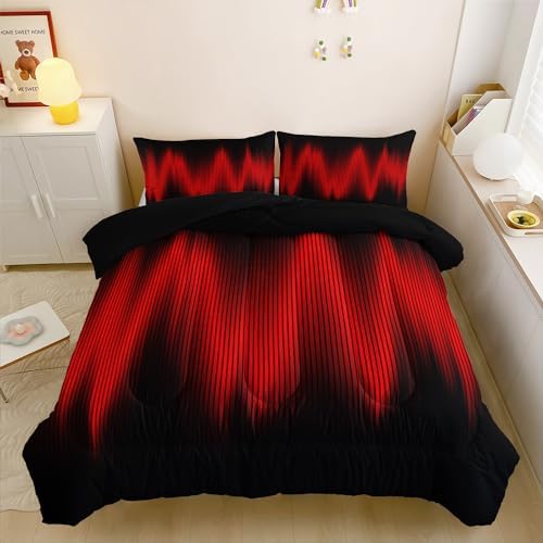 QOOMO Abstract Geometric Comforter Set for Kids