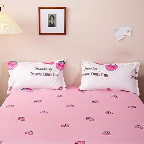 Feelyou Girls Strawberry Bedding Set Queen Size 1