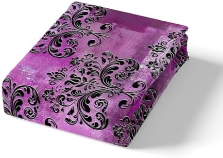 Erosebridal Damask Floral Duvet Set with 1 Pillowcase