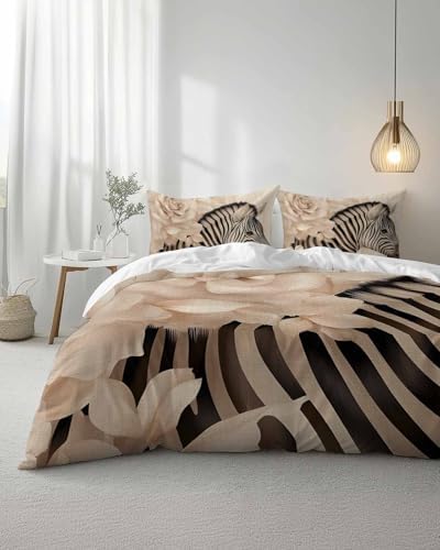 ZOE GARDEN Queen Duvet Cover Set with Pillowcases 1
