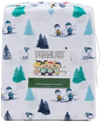 Peanuts Christmas Winter Themed Sheet Set - Queen