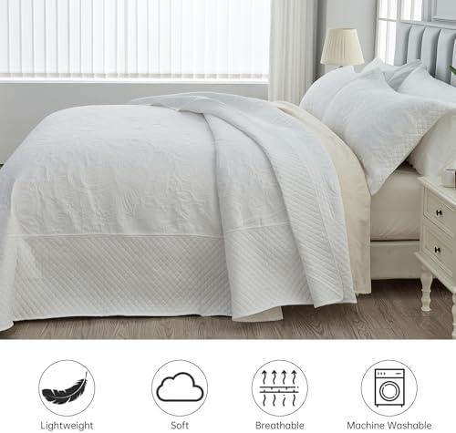 Suchbed California King Bedspread Set 128x120 Inches