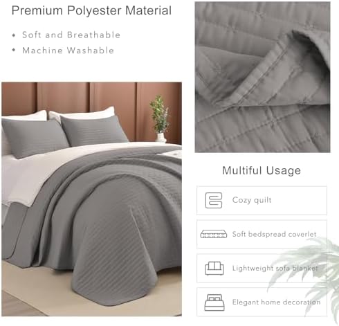 Masaca 3-Piece Oversized King Bedspread Set