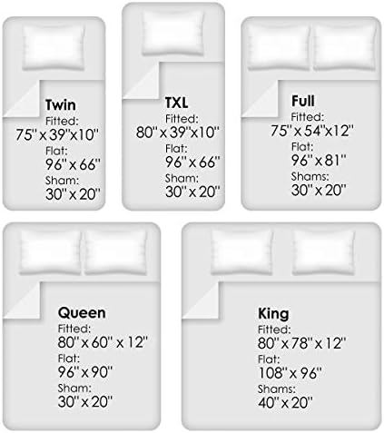 Lavish Home Brushed Microfiber Twin XL Sheet Set - White