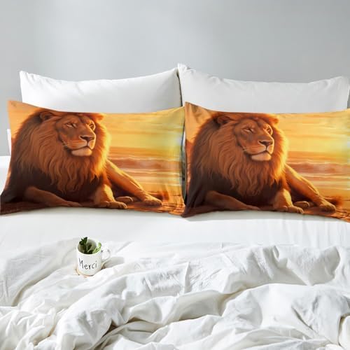Feelyou 3D Lion Bedding Set Queen Size 1
