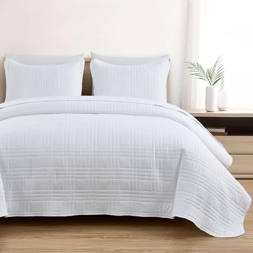 Chezmoi Collection Kingston King Size Bedspread Set 3-Piece