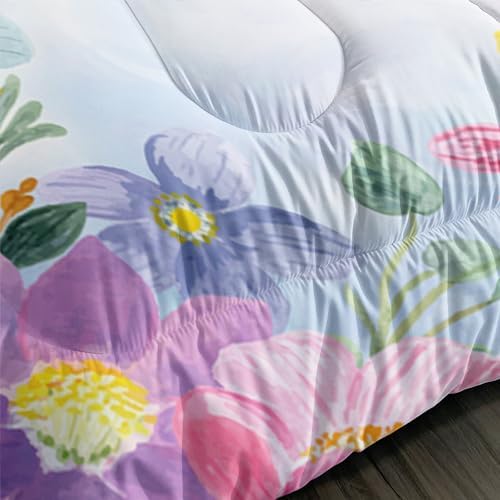 Elephant Flowers Comforter Set 3pcs for Kids