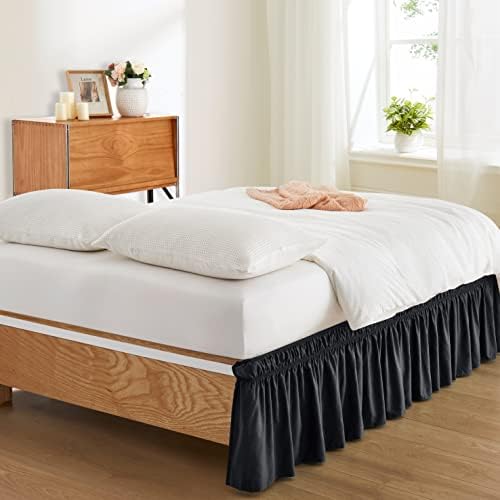 Entisn Adjustable Bed Skirt for Twin Twin XL Beds