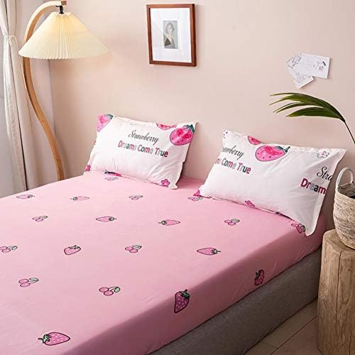 Feelyou Girls Strawberry Bedding Set Queen Size 1