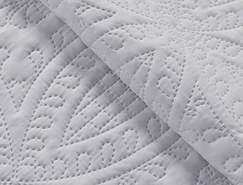 Chezmoi Collection 3-Piece Bedspread Set King White