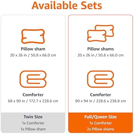 Amazon Basics Kids 3 Piece Cotton Reversible Comforter Set with Sham