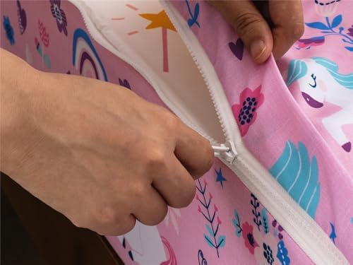 NTBED Unicorn Zip Comforter Set Twin Pink