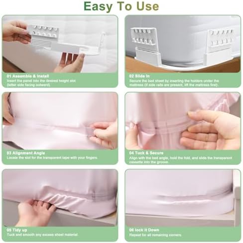 Astrumix Bed Sheet Holders Set of 4 White 1