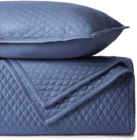 BIOWEAVES Organic Cotton Quilt Twin Set - GOTS Certified Diamond Stitched