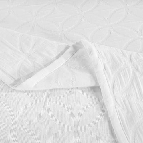 Superior Cotton Bedspread Set with Geometric Circles
