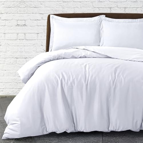 SereneSleep Cal King Duvet Cover Set - White