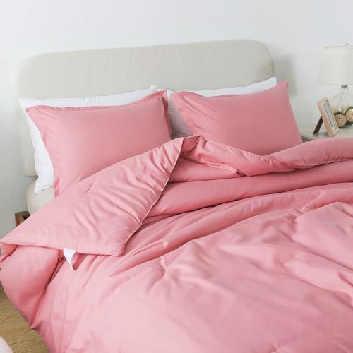 Caressma Pink Comforter Set King Size 3PCS 1