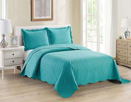 Home Collection 3pc King Cal King Embossed Bedspread Set