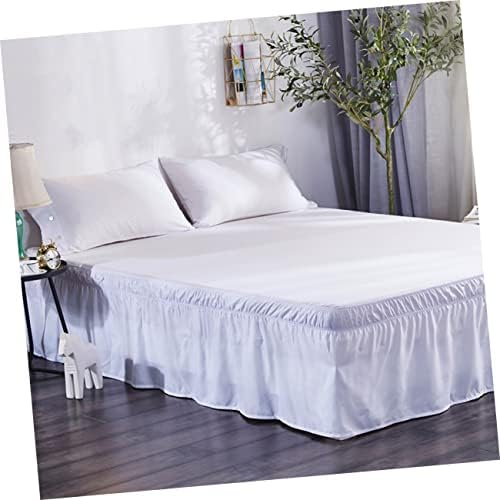 GAROZATION Elastic Dust Bed Skirt with Pleated Design