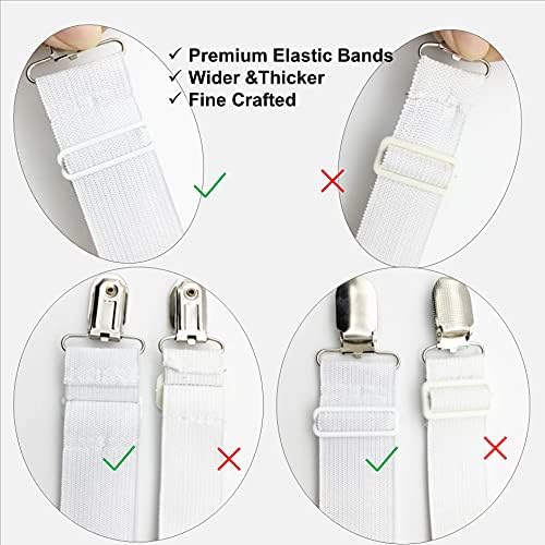 RayTour Sheet Straps Bed Sheet Keeper Holder for Corners