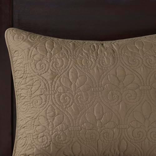 Madison Park Quebec Reversible Damask Bedspread Set King Size