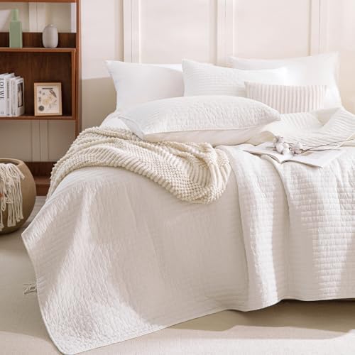 Sanracie Stonewashed King Quilt Set 3PCS Extra Large