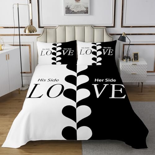 Erosebridal Queen Bedspread Set with 2 Pillow Cases