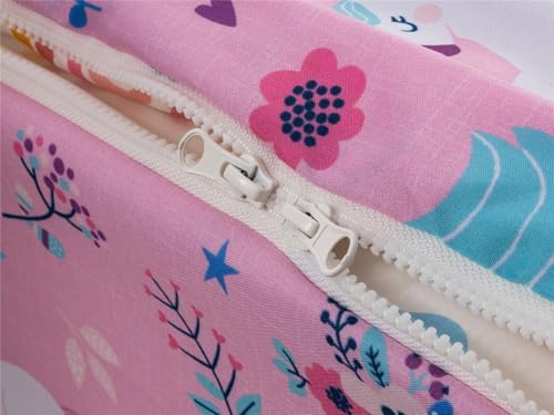 NTBED Unicorn Zip Comforter Set Twin Pink