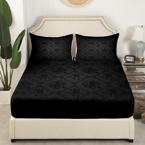 Feelyou Gothic Queen Sheet Set with Deep Pockets 1