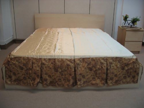 DaDa Bedding BM6118L-1 Beige Runway Bed Skirt Twin