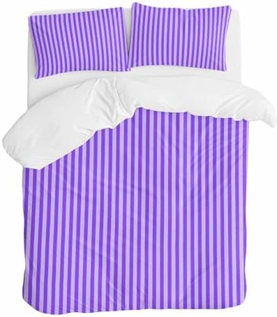ZOE GARDEN Blue Purple Duvet Cover Set with Pillowcases