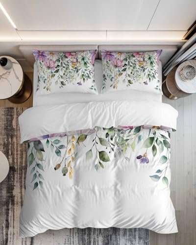 ZOE GARDEN Eucalyptus Duvet Cover Set 3 Piece