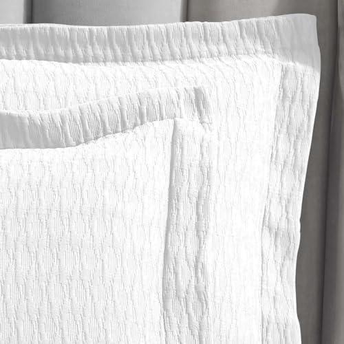 Superior 3-Piece Cotton Bedspread Set White