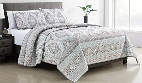 Grand Linen 3-Piece Reversible Quilt Set King Size